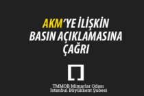 AKM’ye İlişkin Basın Açıklamasına Çağrı