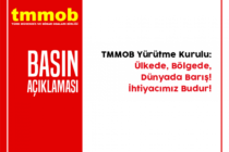 TMMOB: Ülkede, Bölgede, Dünyada Barış. İhtiyacımız Budur!