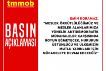 Meslek Örgütlülüğümüz ve Meslek Alanlarımıza Yönelik Antidemokratik Müdahaleler Karşısında Boyun Eğmeyeceğiz