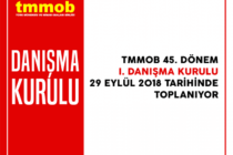 TMMOB 45. Dönem 1. Danışma Kurulu Toplanıyor