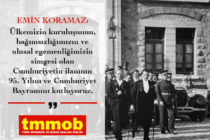 TMMOB: Cumhuriyet Bayramı Kutlu Olsun