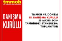 TMMOB 45. Dönem 3. Danışma Kurulu 25 Mayıs’ta Toplanıyor