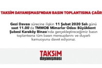 Taksim Dayanışması’ndan Basın Toplantısına Çağrı