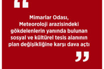 Mimarlar Odası, Meteoroloji arazisindeki gökdelenlerin yanında bulunan sosyal ve kültürel tesis alanının plan değişikliğine karşı dava açtı