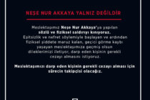 Meslektaşımız Neşe Nur Akkaya Yalnız Değildir!