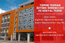 TMMOB Teoman Öztürk Öğrenci Evi ve Sosyal Tesisi Başvuruları Açıldı