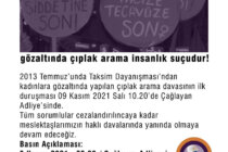 TMMOB İstanbul İKK Kadın Komisyonundan Basın Açıklamasına Davet