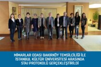 Mimarlar Odası Bakırköy Temsilciliği ile İstanbul Kültür Üniversitesi Arasında Staj Protokolü Düzenlendi