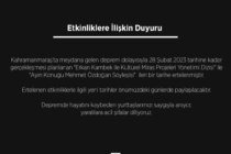 Etkinlikler Hakkında Duyuru