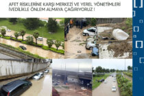 Afet Risklerine Karşı Merkezi ve Yerel Yönetimleri İvedilikle Önlem Almaya Çağırıyoruz