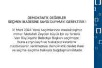 Demokratik değerler seçmen iradesine saygı duymayı gerektirir!