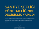 Şantiye Şefliği Yönetmeliğinde Değişiklik Yapıldı