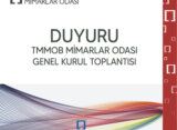 DUYURU: TMMOB MİMARLAR ODASI GENEL KURUL TOPLANTISI
