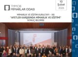 MİMARLIK VE EĞİTİM KURULTAYI – XIII “AFETLER KARŞISINDA MİMARLIK VE EĞİTİMİ” SONUÇ BİLDİRİSİ