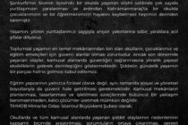 OKULLARIMIZDAKİ CAN GÜVENLİĞİ EN TEMEL HAKTIR, SAĞLANMAK ZORUNDADIR